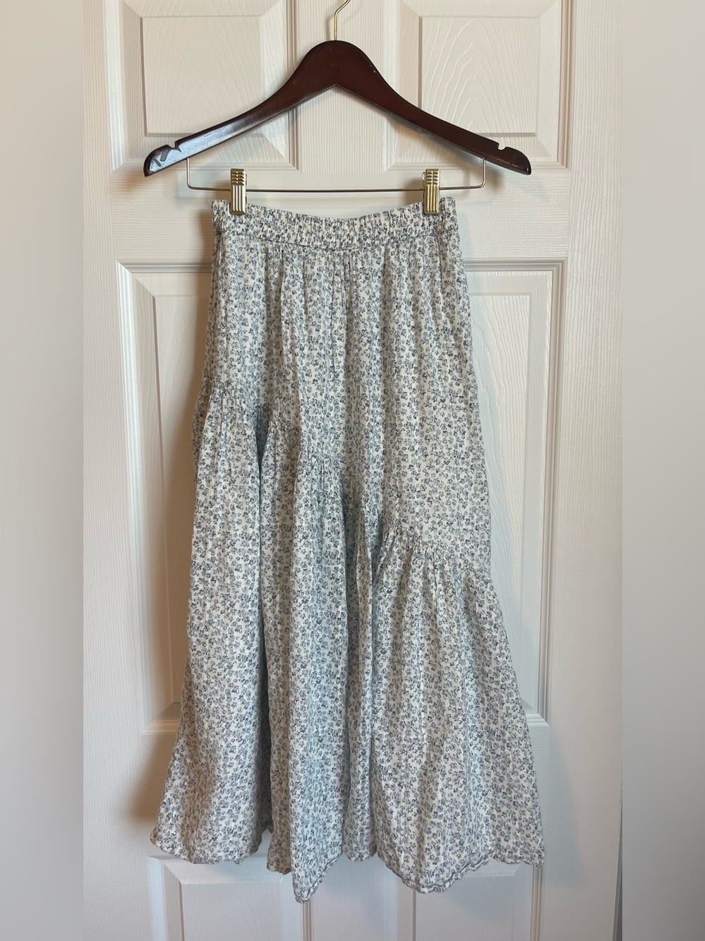 American Eagle Outfitters Skirt with Blue Floral Print